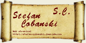 Stefan Čobanski vizit kartica